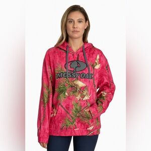 New Women’s Mossy Oak Vibrant Pink Camouflage Hoodie Xl